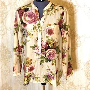J.Jill Floral Featherweight Blouse